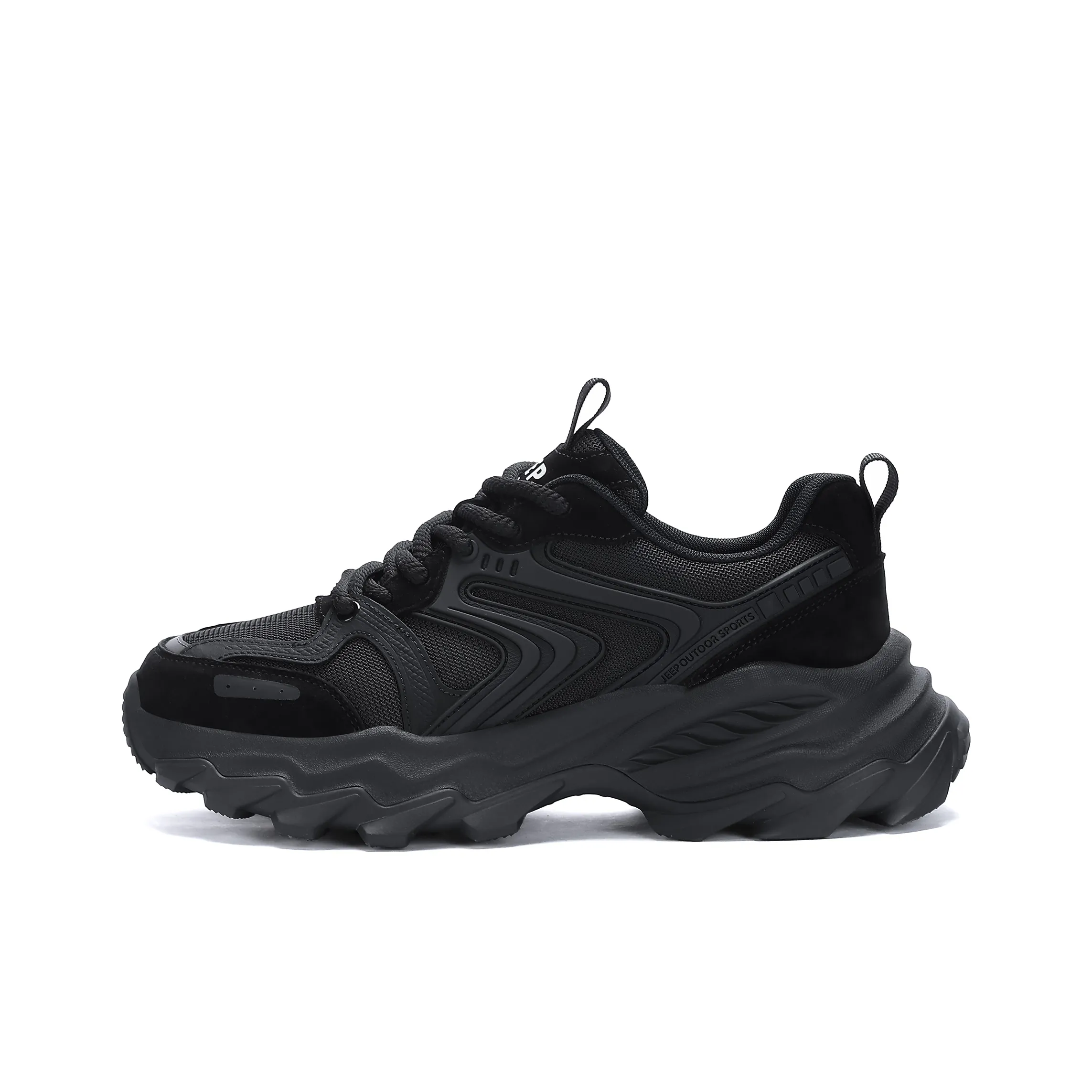 JEEP SPIRIT Низкий топ массивные кроссовки мужской графитовый черный