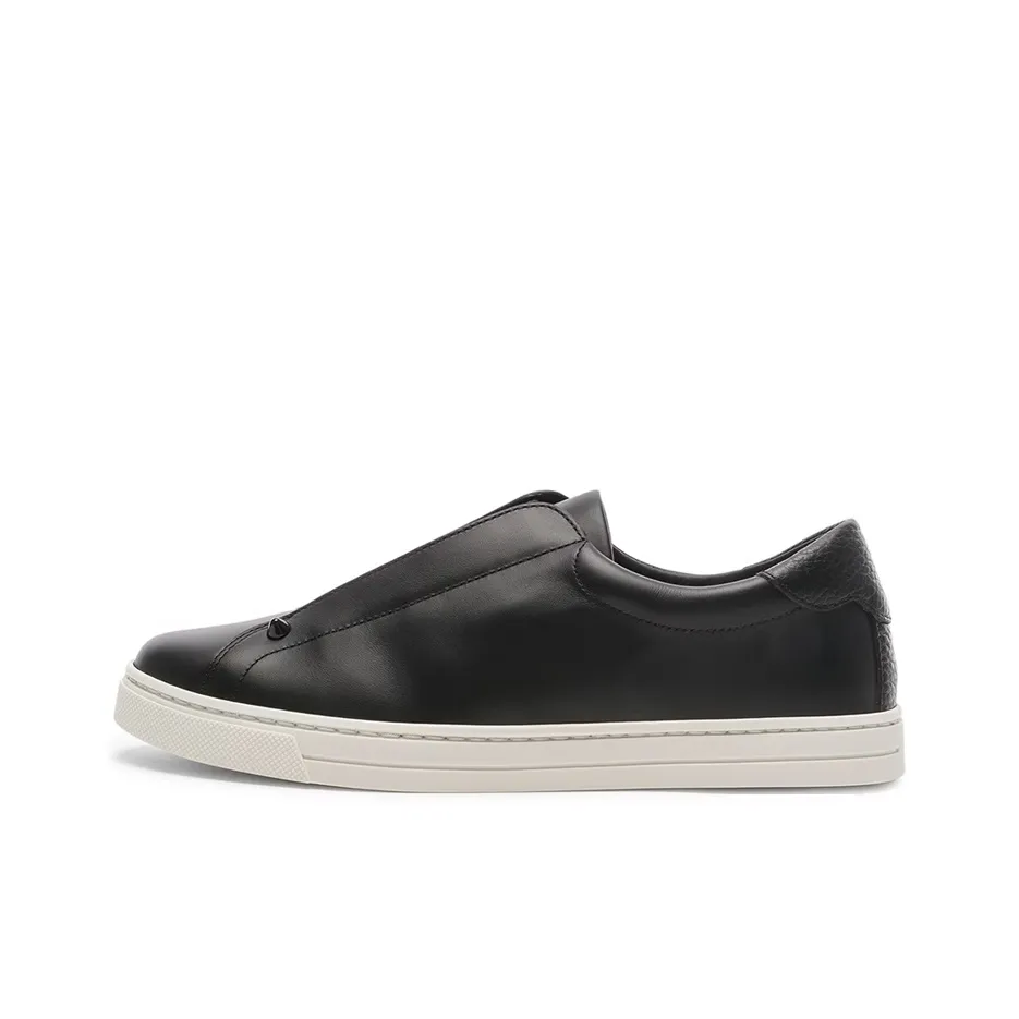 FENDI Low Top Stylish Skateboarding Shoes Women's Black
