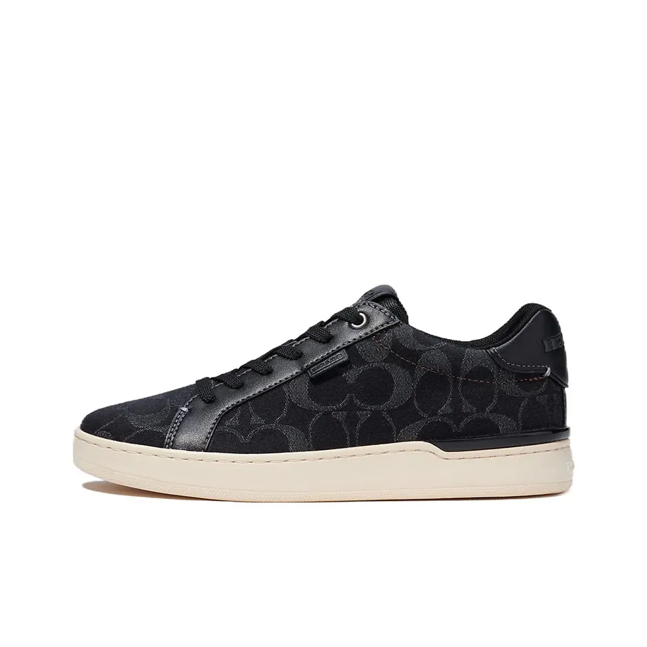 COACH Low Top Stylish Skateboarding Shoes Women's Black