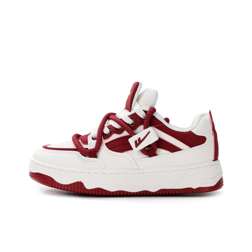 Warrior Low Топ Скейтборд Кроссовки Унисекс Белый Красный