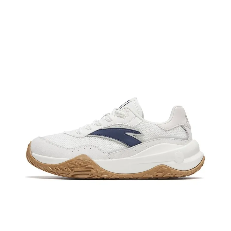 ANTA Departure Shock Absorbers Slip-resistant Abrasion-resistant Low Top Спортивная повседневная обувь Женская Белый Синий