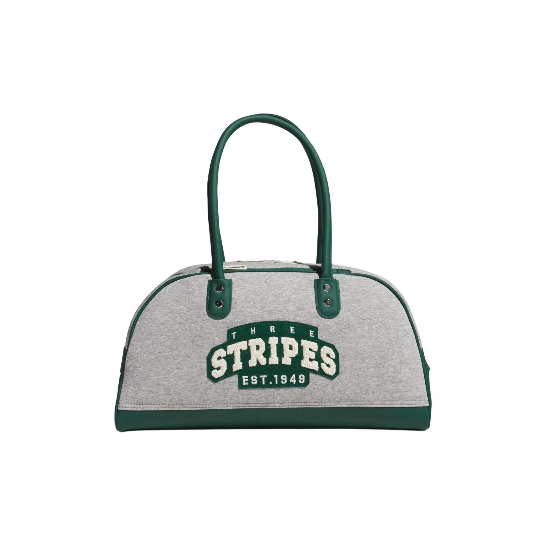 Adidas Хлопок с переработанным полиэстером Бостонская сумка Сумка Обычная Унисекс Средняя Фотиния Серый Зеленый