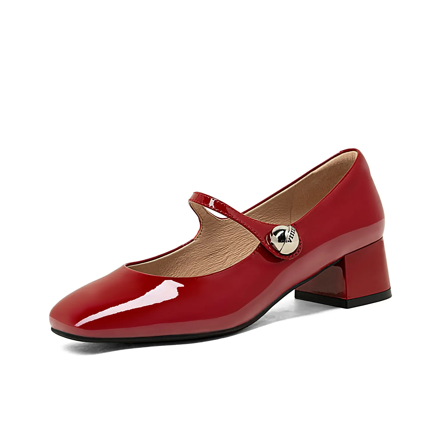 COMELY Грубый каблук Мэри Джейн Женские туфли