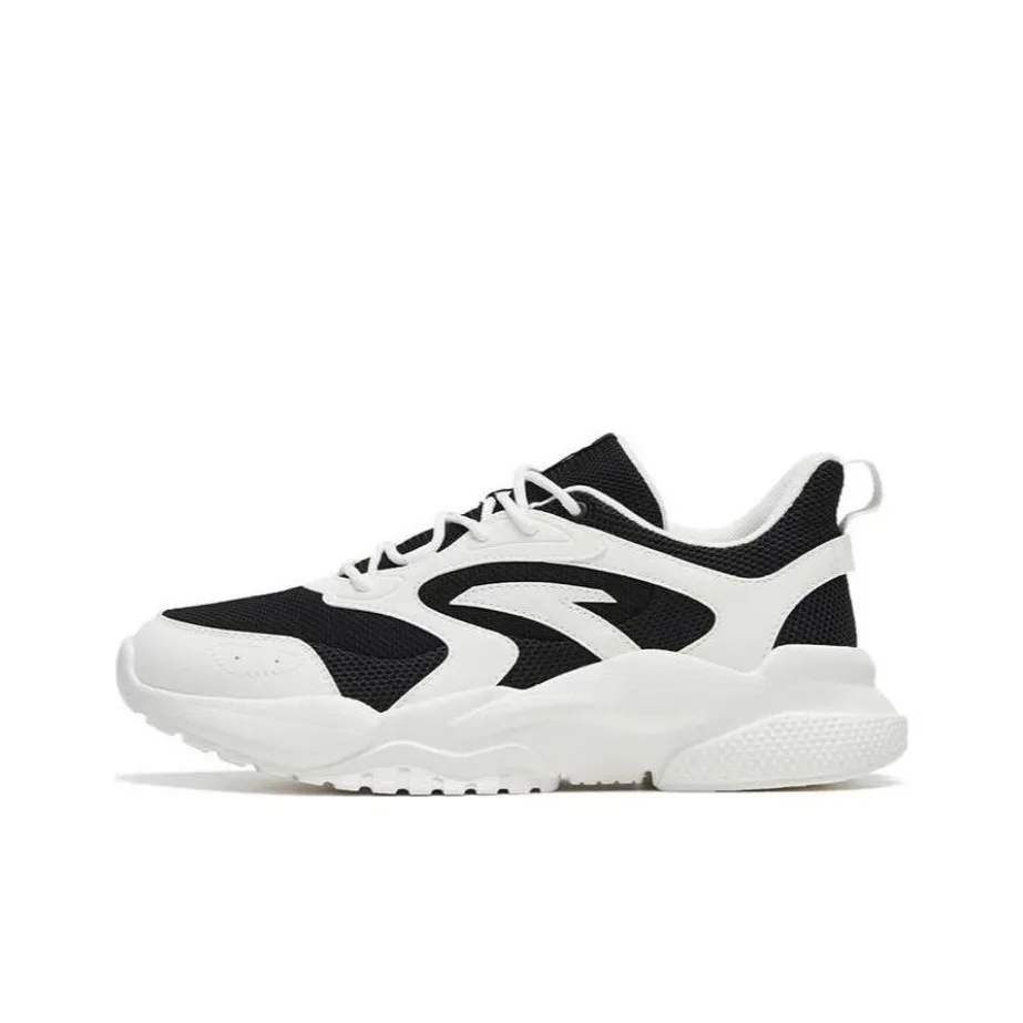 ANTA CHAO Bai TD Амортизаторы Slip-resistant и устойчивые к истиранию Низкий топ Спортивная повседневная обувь Женская Белый Черный