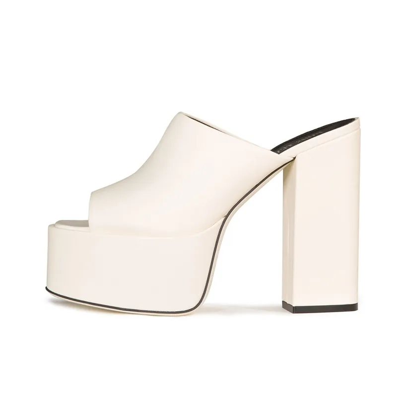 Paris Texas Sasha Open-Toe Platform Mules Women's