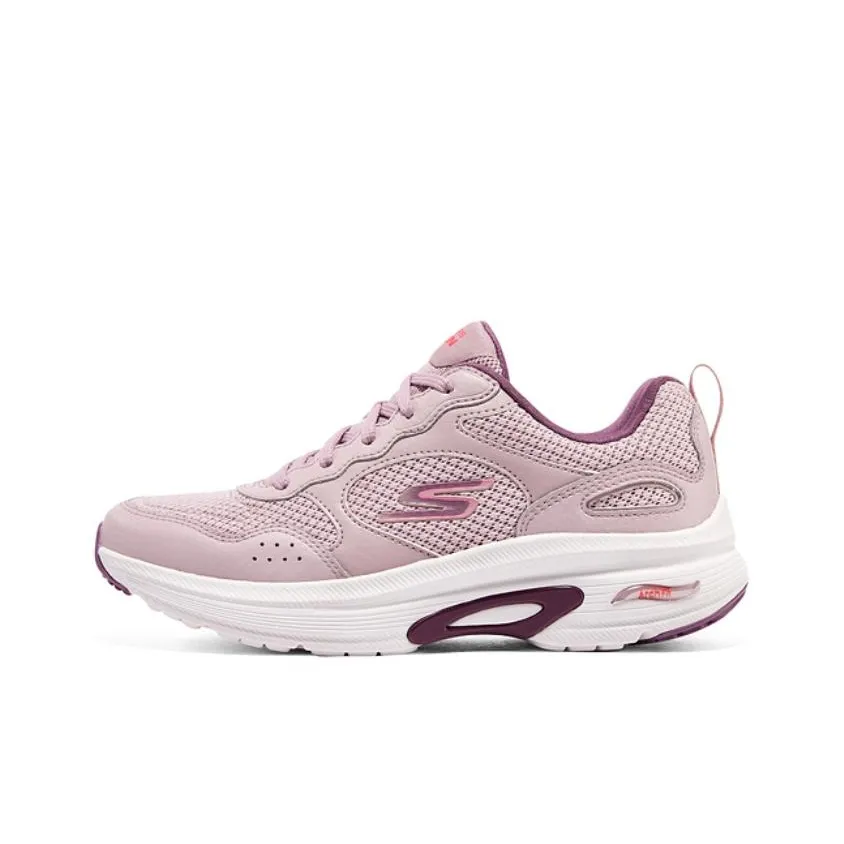 Skechers GO RUN Fit Refine Cushioning Low Top Casual Shoes Women's Dark Pink