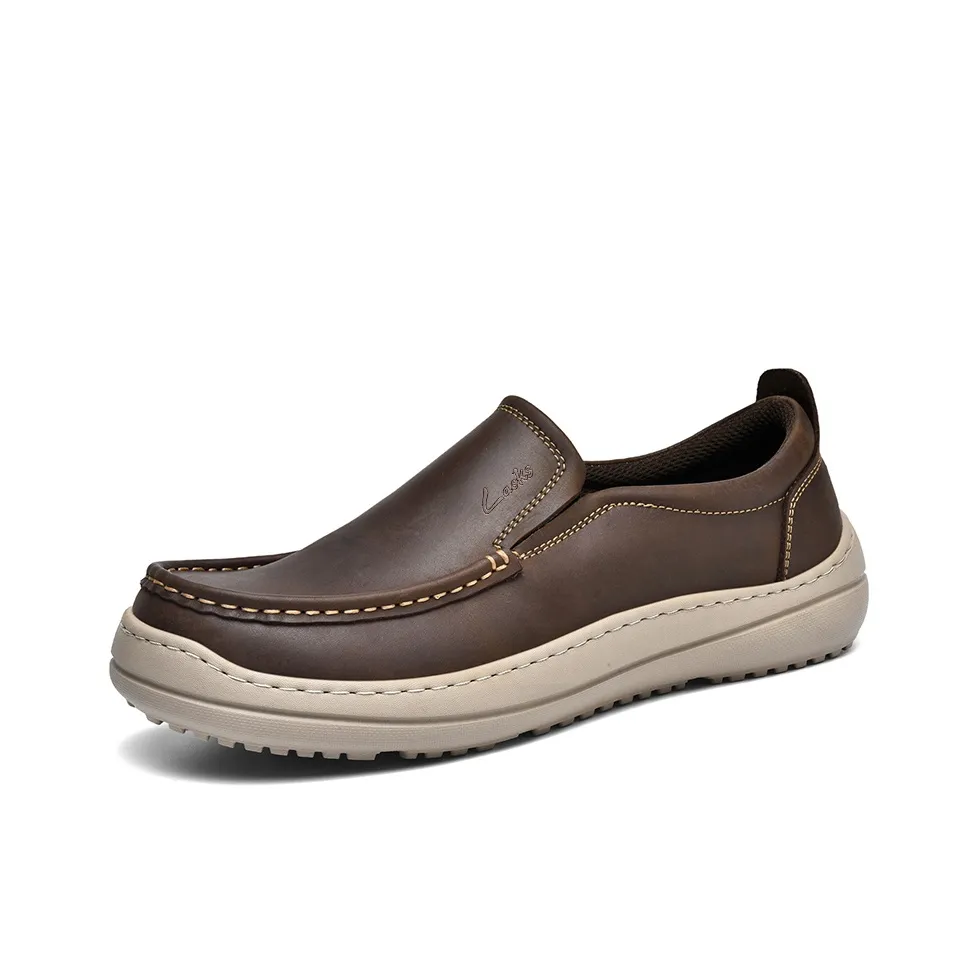 Laoks Casual Shoes Men's Low Top Black/Brown
