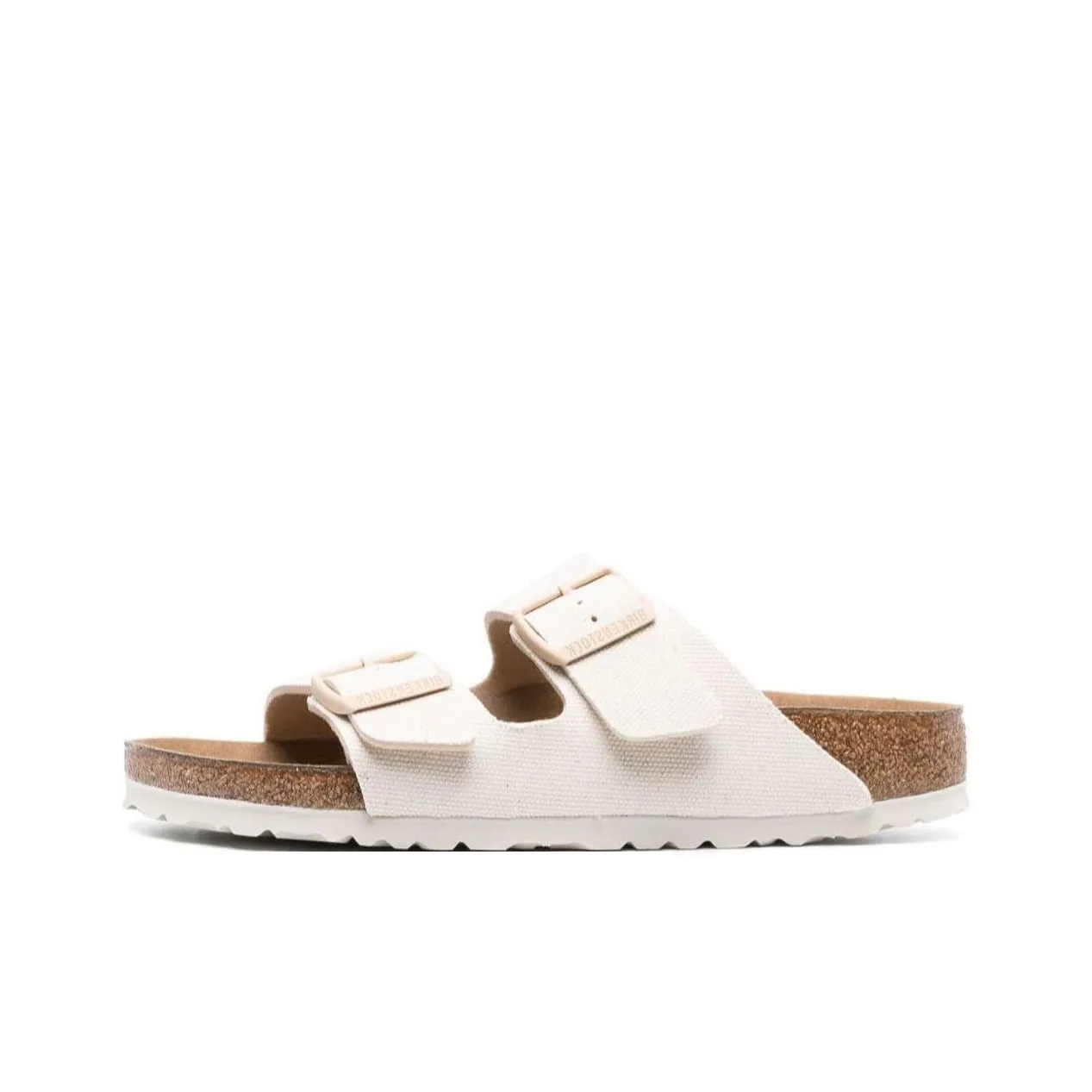 Birkenstock Arizona Vegan Textile Narrow Fit Sandals 'Eggshell'