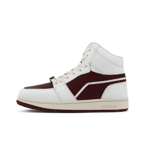 CALVIN LUO Кроссовки для скейтбординга High Top Burgundy Унисекс