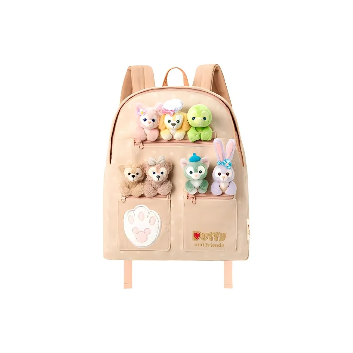 Disney Fabric Backpack Regular Unisex Milk Tea