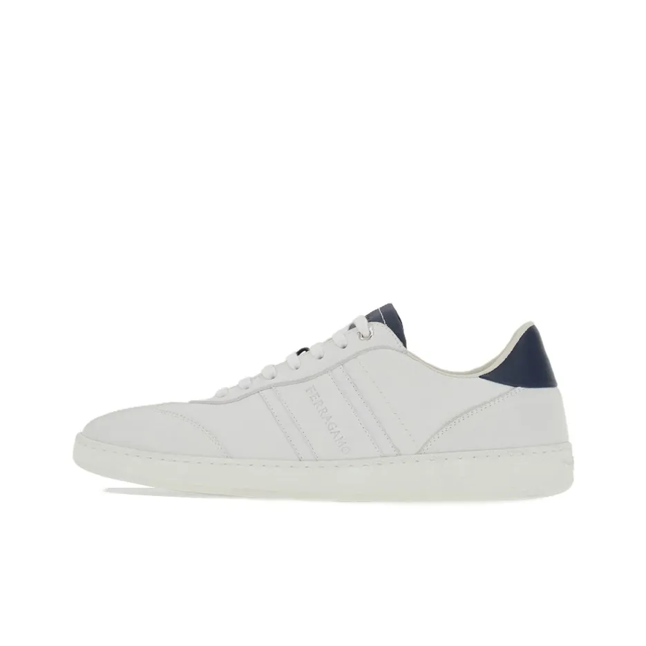 FERRAGAMO Logo-debossed Leather Sneakers