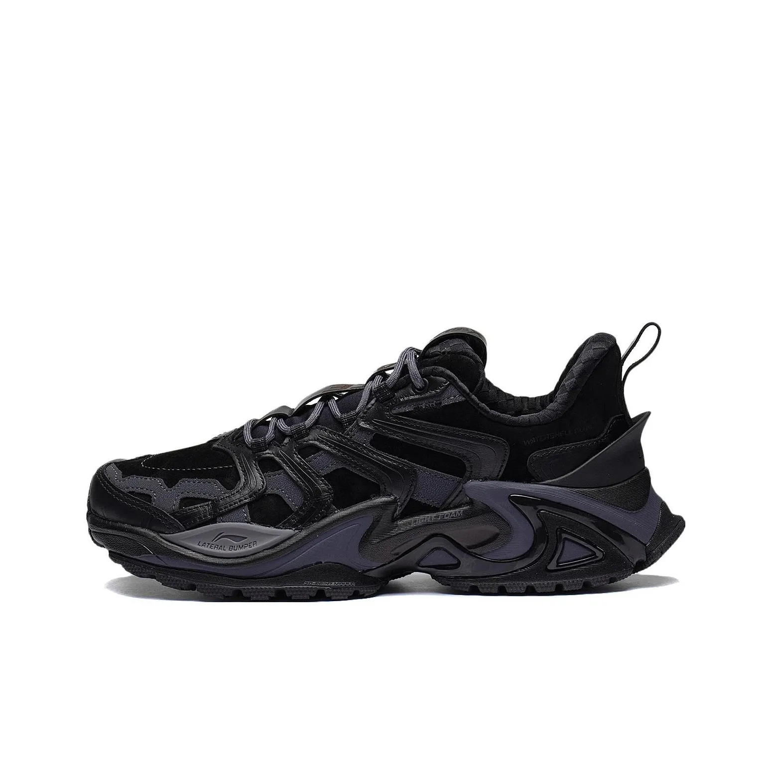 LiNing Cat Paw ACE Cushioning, Slip Resistant, Abrasion Resistant, Waterproof Low Top Sports Casual Shoes Men's Black