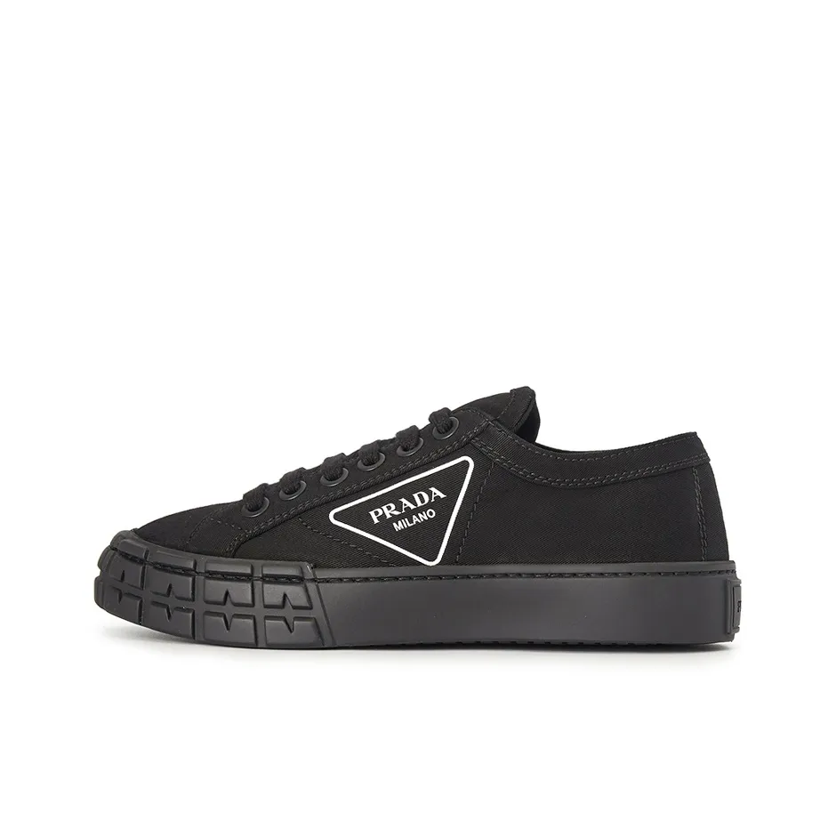 PRADA Cassetta Wheel Sneakers 'Black' Women's