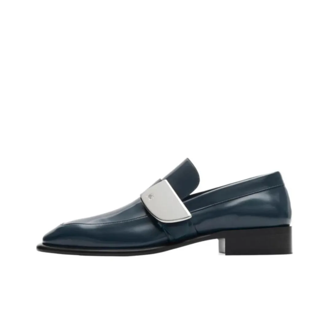 Burberry Shield Leather Loafers