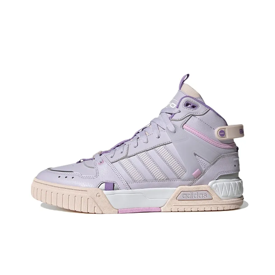 Adidas Neo D PAD Mid Tennis Shoes 'Silver Dawn' Women's