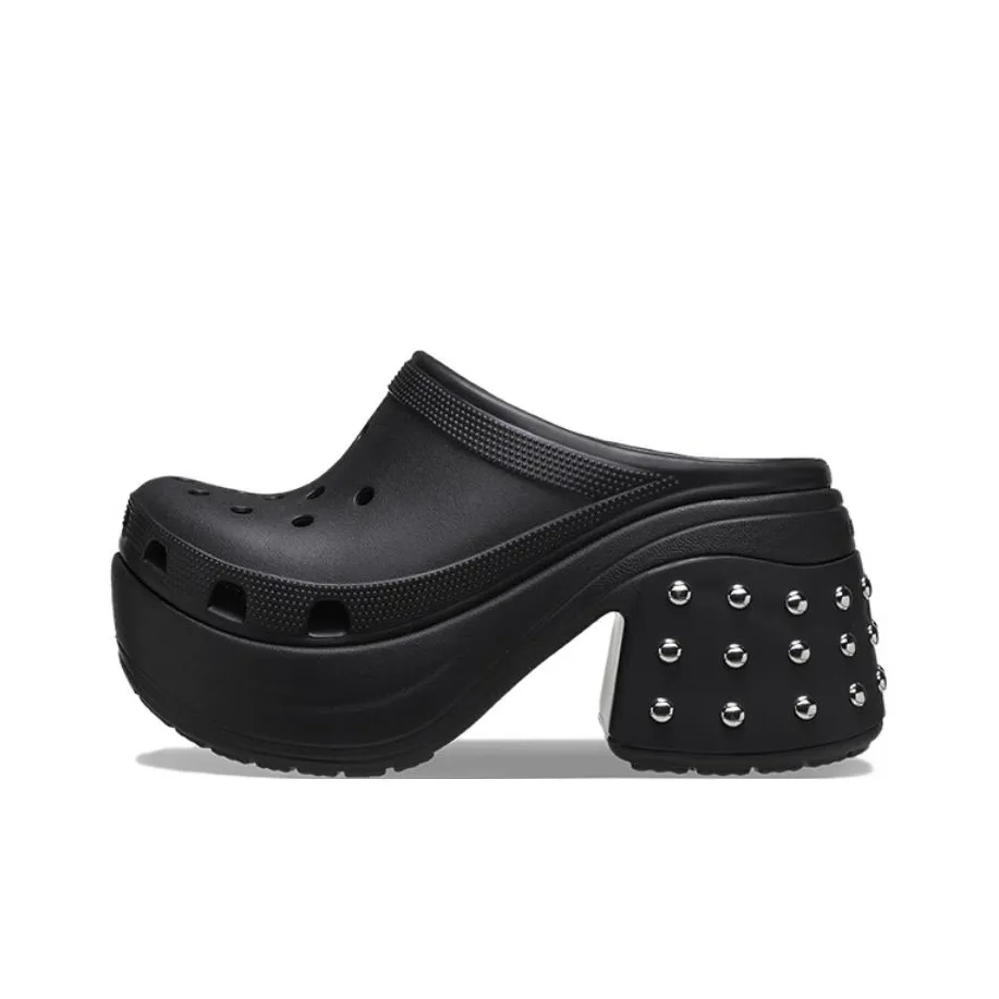 Crocs Siren Studded Clogs 'Black' Women's