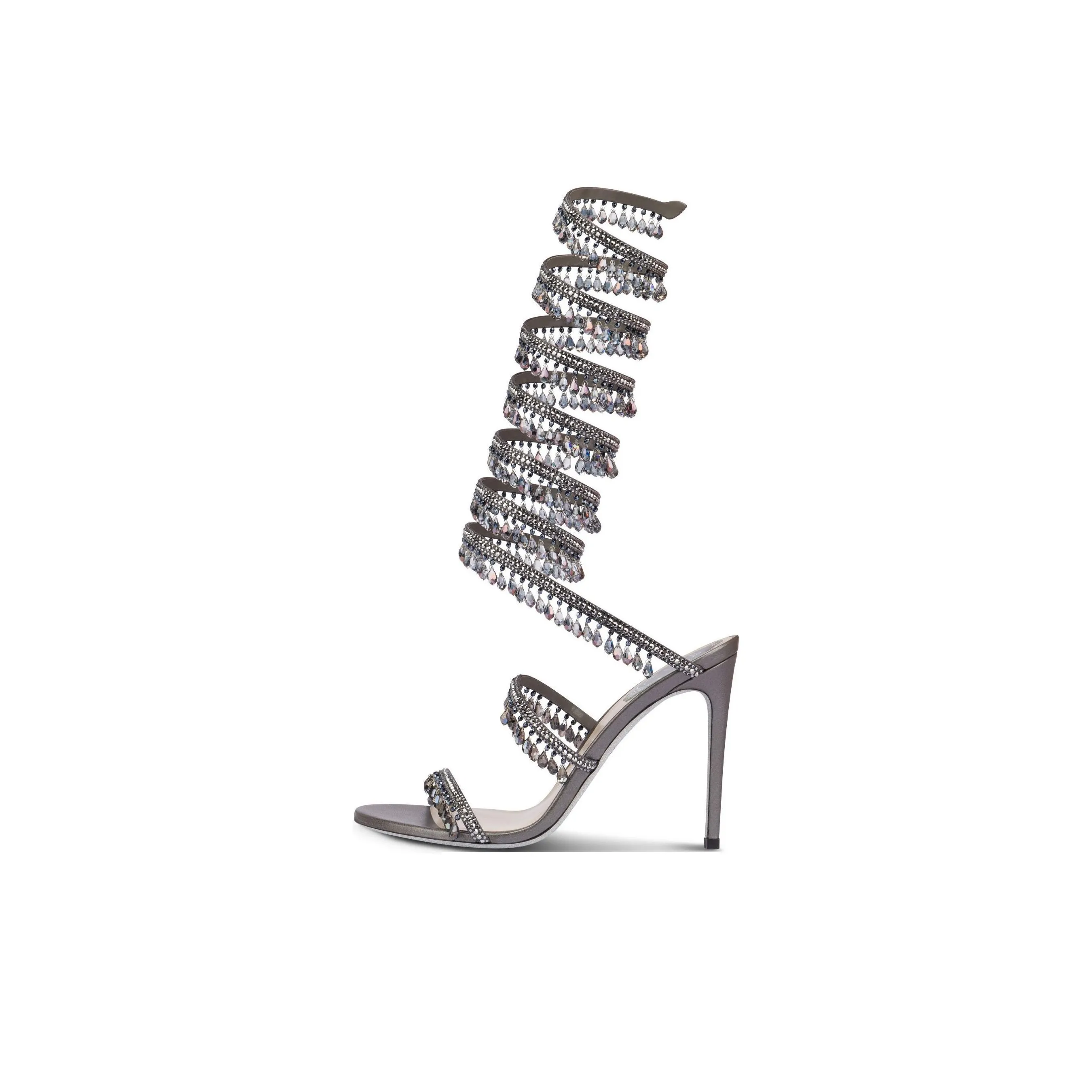 RENE CAOVILLA One Strap Sandals Women's Gray