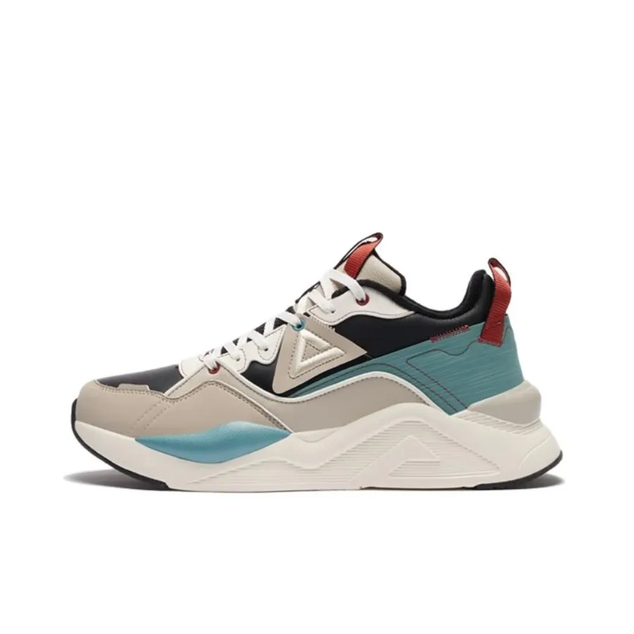 PEAK Противоскользящие Износостойкие Дышащие Низкие Кеды с Толстой Подошвой Черные Зеленые