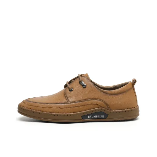 TRUMPPIPE Мужские повседневные туфли Low Top Желто-коричневые Мужские