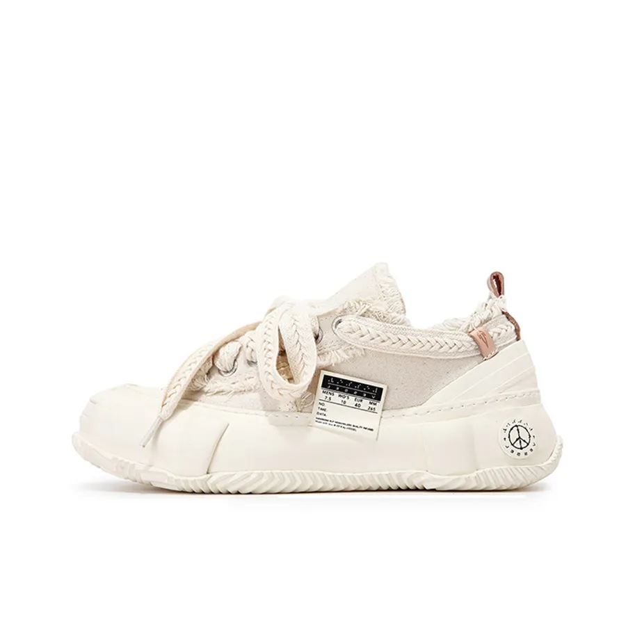 XVESSEL Canvas Shoes Unisex Low top White