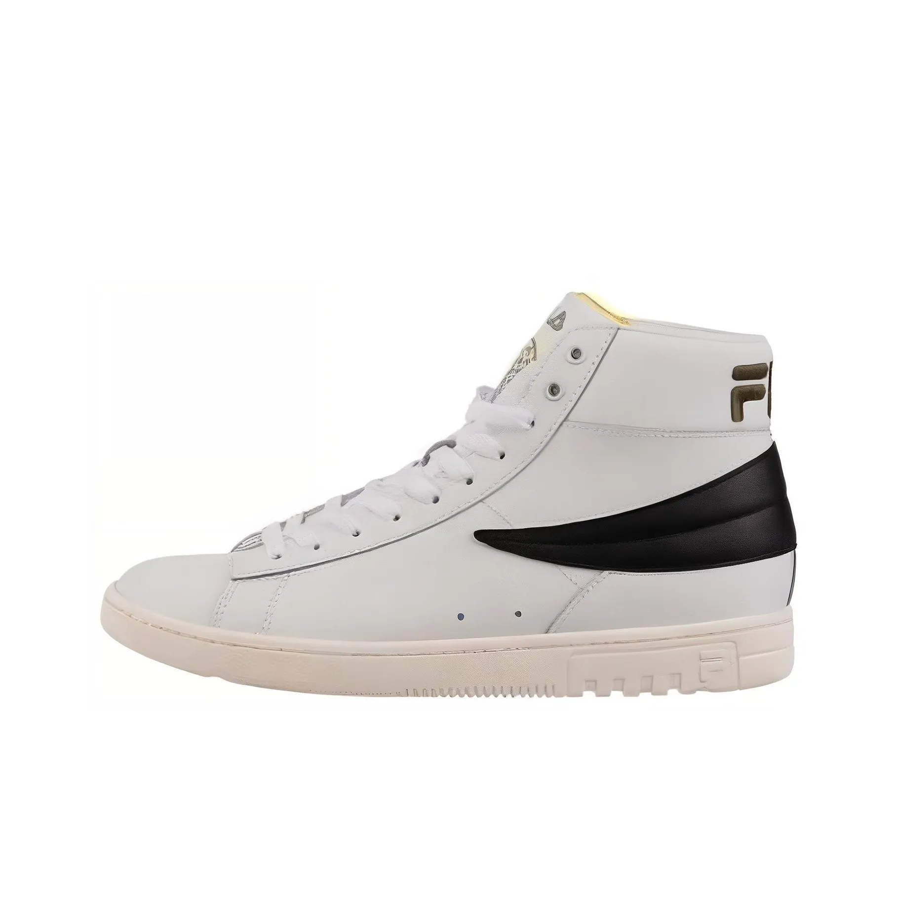 FILA High Top Skateboard Shoes Unisex White Black