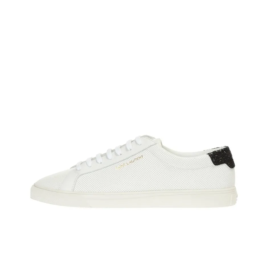 SAINT LAURENT Low Top Stylish Skateboarding Shoes Women's White