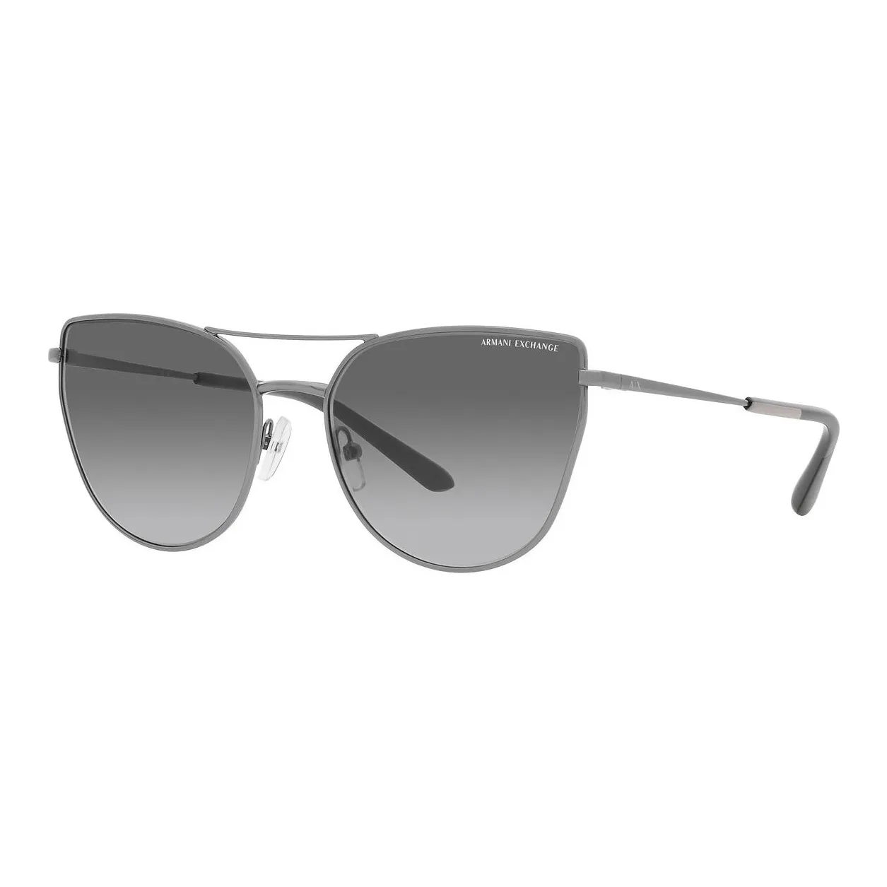 ARMANI EXCHANGEAE Metal Aviator Sunglasses Women's Gray