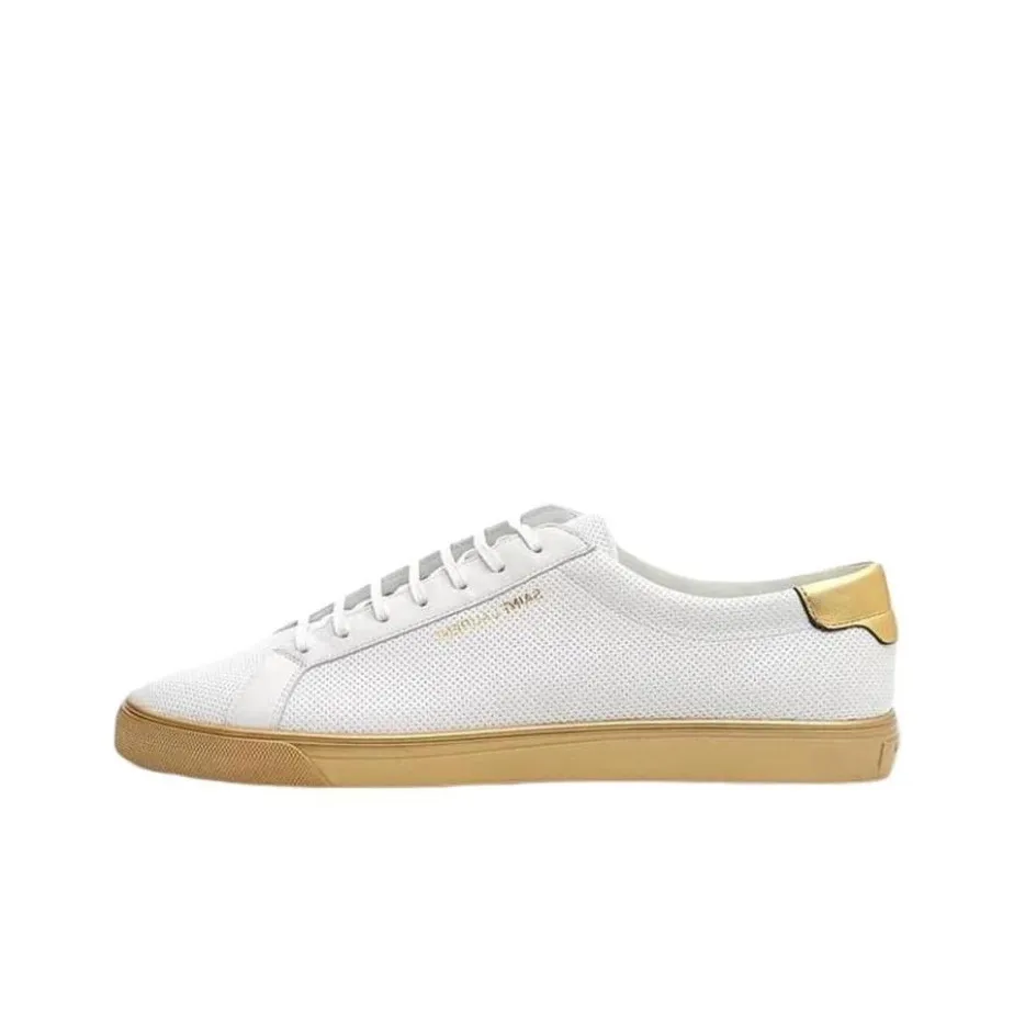 SAINT LAURENT Stylish Skateboarding Shoes Men's White