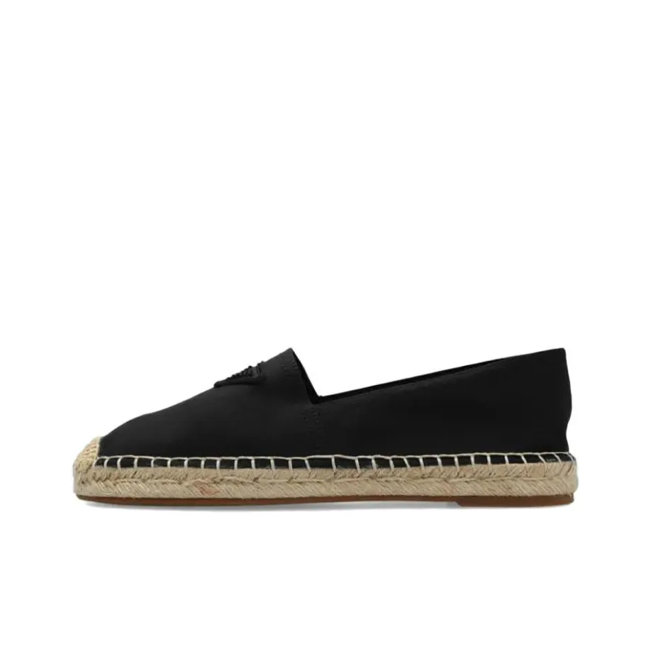 EMPORIO ARMANI Straw Woven Shoes Men's Black