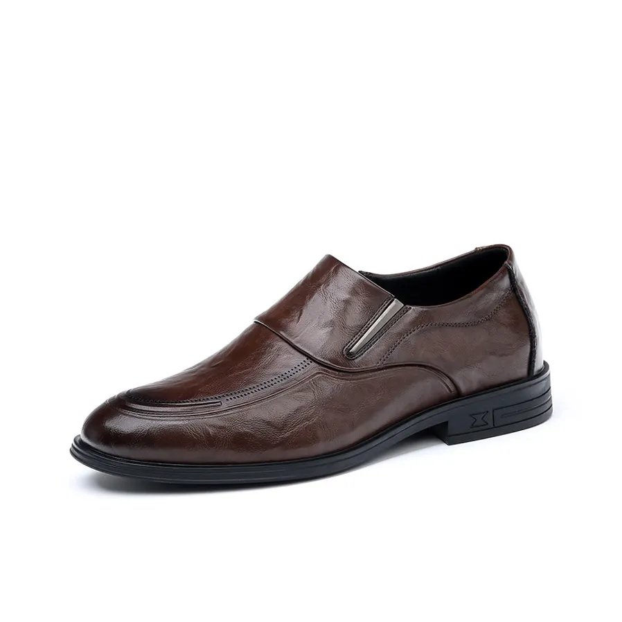 PAMATE Dress Shoes Men Low Top Brown/Black