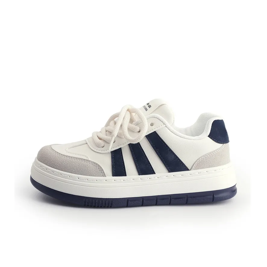 Shen Linsen Slip-resistant Водонепроницаемый Устойчивый к истиранию Низкий Топ Скейтборд Кроссовки Женские Бежево-синие