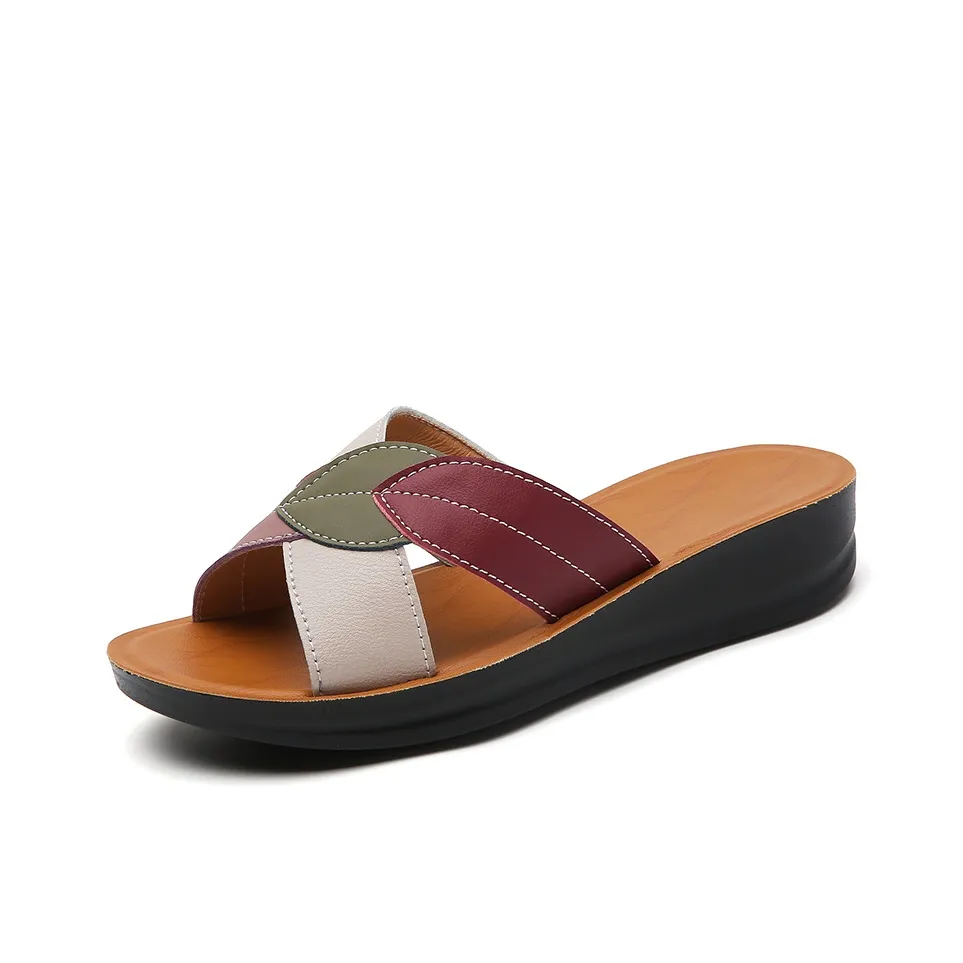 Reivanti Slide Slippers 3.5cm Women's Beige