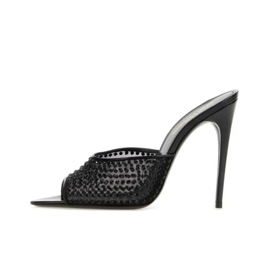 SAINT LAURENT Blonde Pointed Toe Sandals Women's