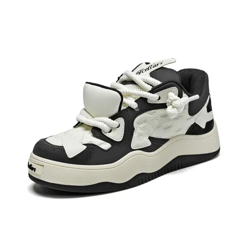 TCELLARS Кроссовки для скейтбординга Low Top Панда Черный Унисекс