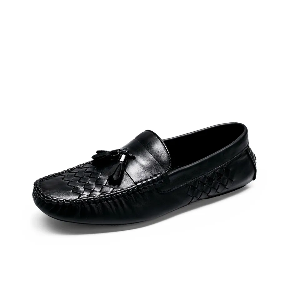 Brounvanm Gommino Loafers Men Black