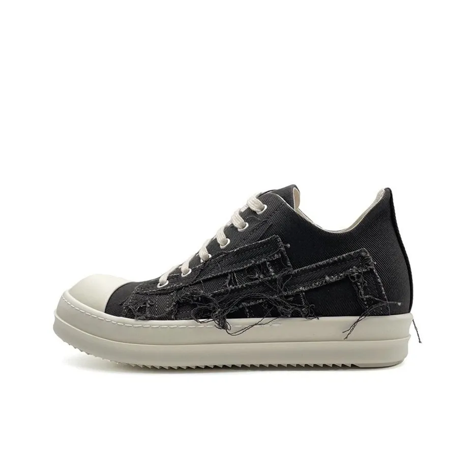 Rick Owens DRKSHDW Low Top Stylish Skateboarding Shoes Men's Black