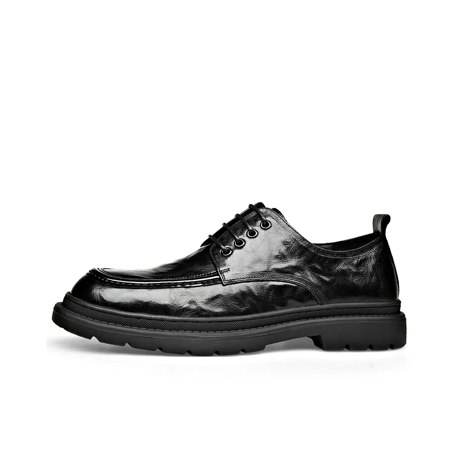 ST&SAT Dress Shoes Casual Business Shoes Men's Black