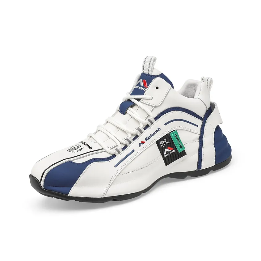 KOLUMB Амортизаторы устойчивые к износу противоскользящие MID Топ Casual Мужской Белый Синий