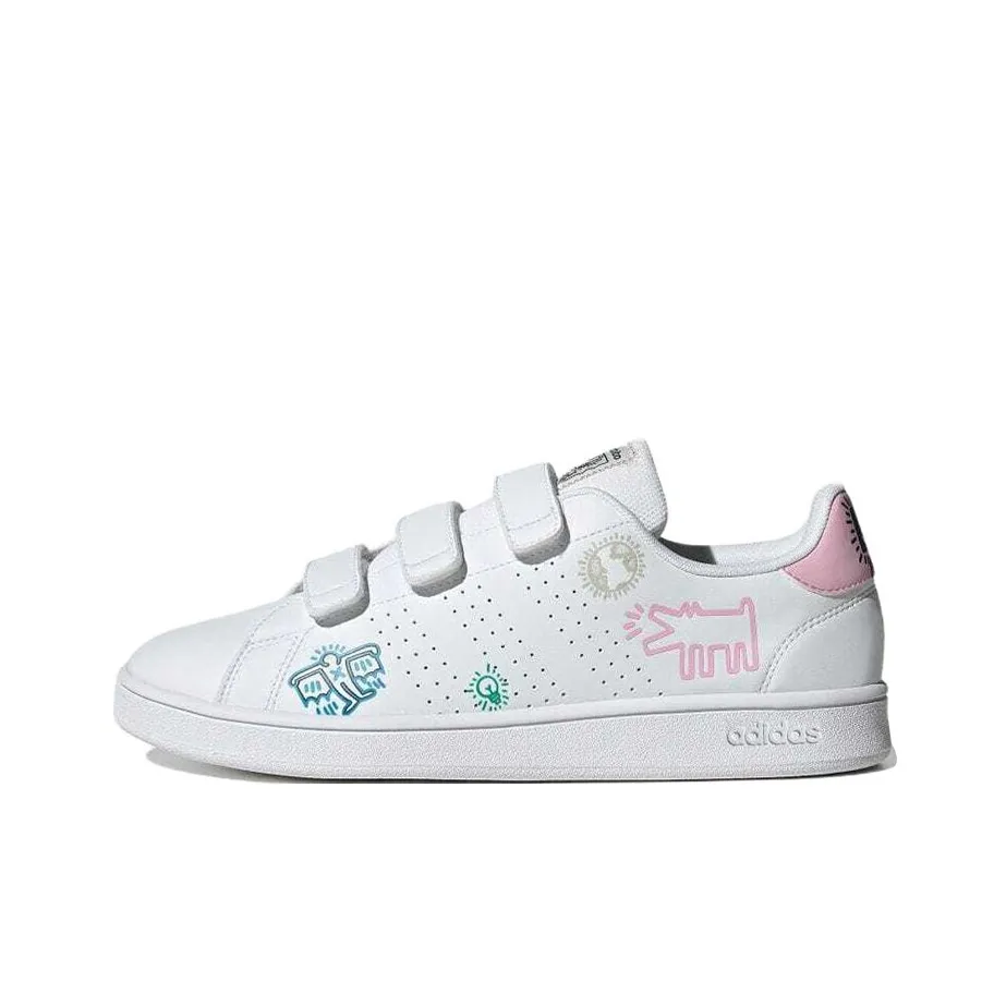 Adidas Neo Keith Haring X Adidas Neo Neo Advancourt Base 'White Blue Pink'