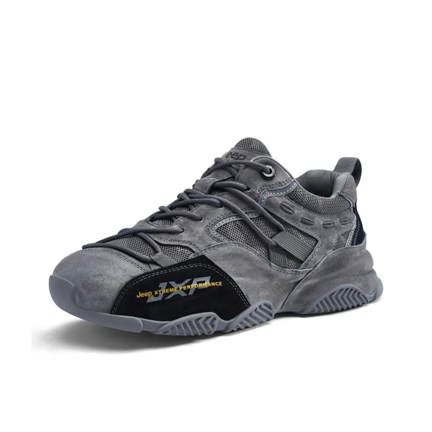 Jeep Low Top Casual Shoes Men's Gray