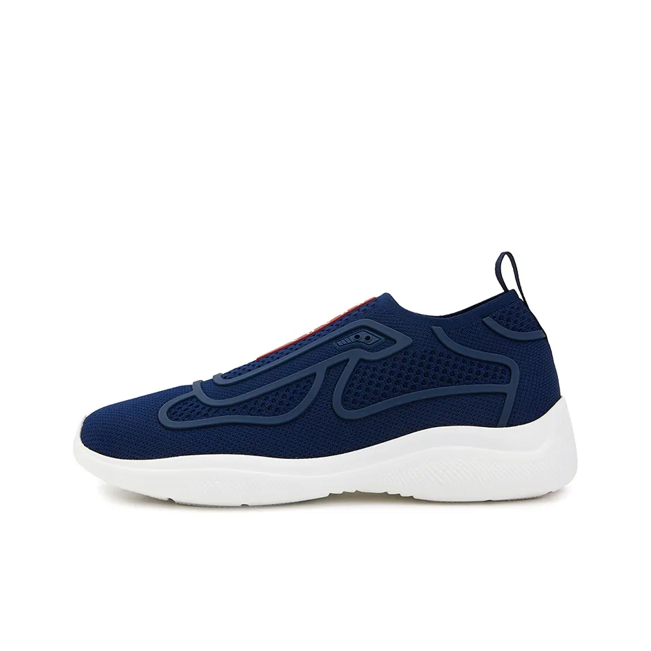 PRADA Low Top Sports Casual Shoes Men's Blue White