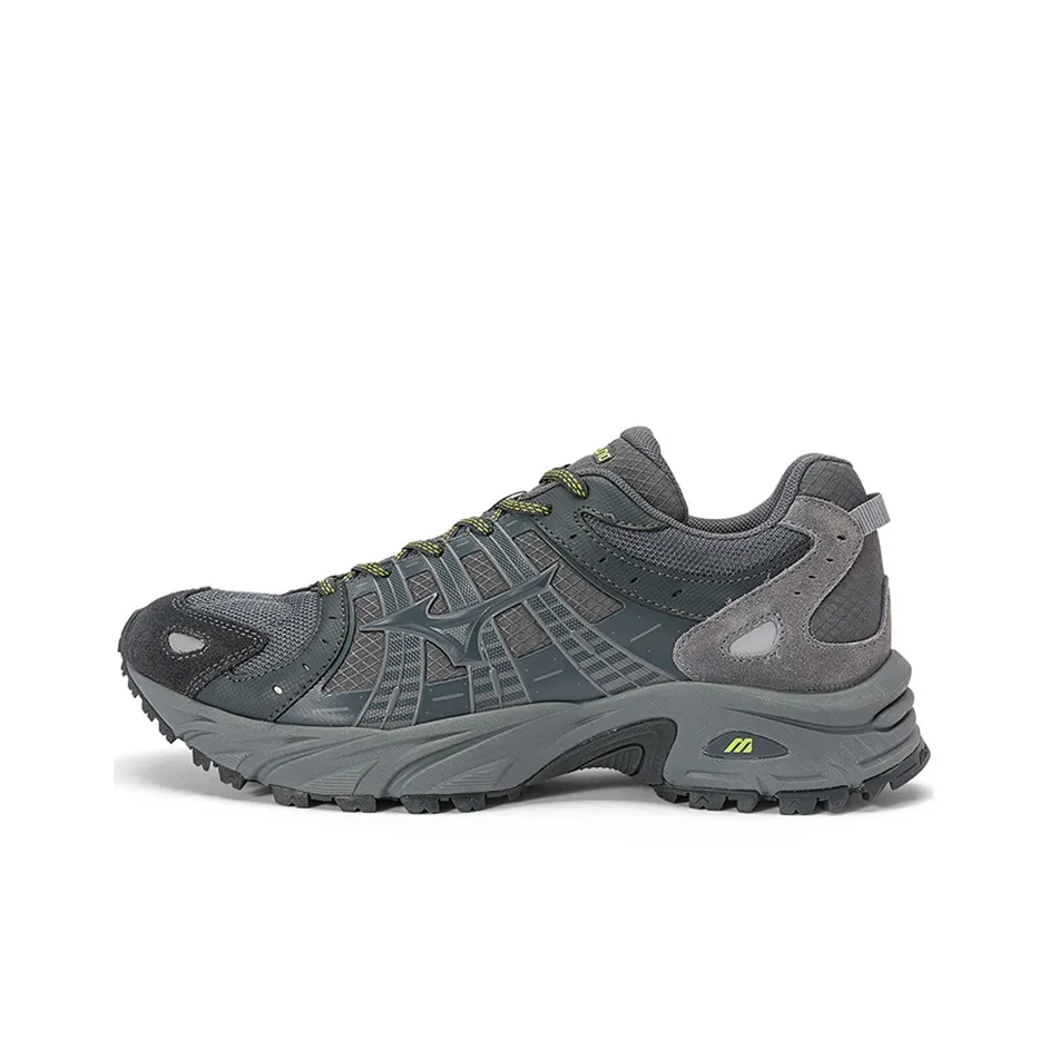 Mizuno LG 99 Trail Дышащий Низкий Топ Casual Унисекс Серый Зеленый