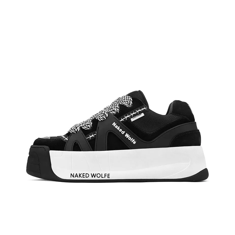 Naked Wolfe Slide Low Top Stylish Skateboarding Shoes Men's Black