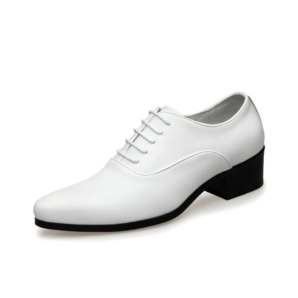 LUOMAIKE Dress Shoes Men's Low Top White/Black
