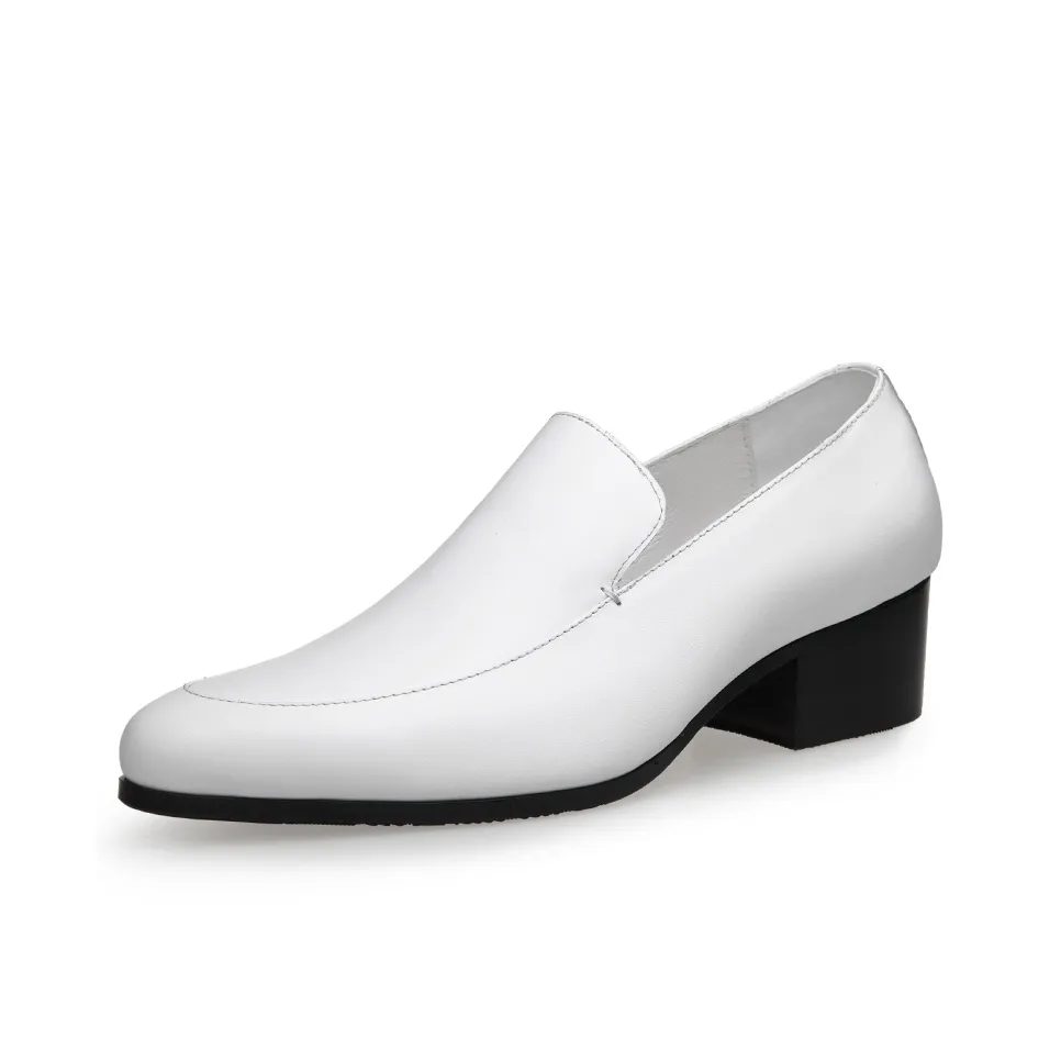LUOMAIKE Dress Shoes Men's Low Top White/Black