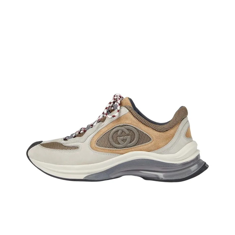 GUCCI Run Beige Tan Suede Women's