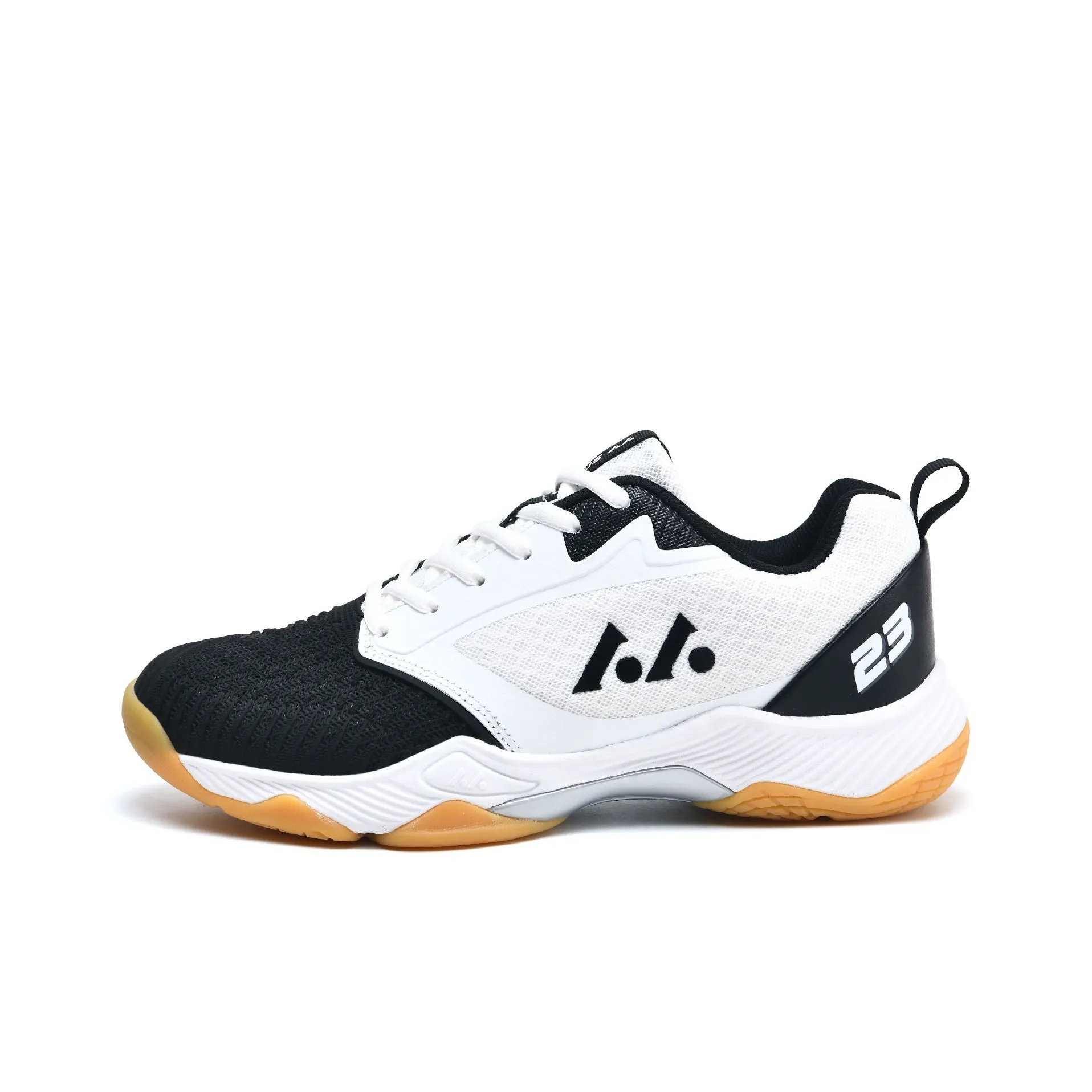 LEFUS Низкий Топ Бадминтон Обувь Унисекс Белый Черный