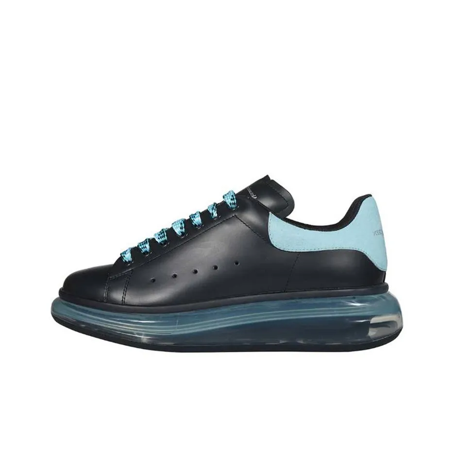 Alexander McQueen Oversized Sneakers 'Black Light Blue' Women's