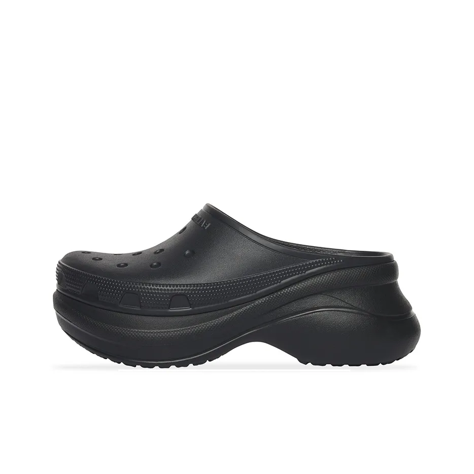 Balenciaga Crocs Mule 
Black Rubber

