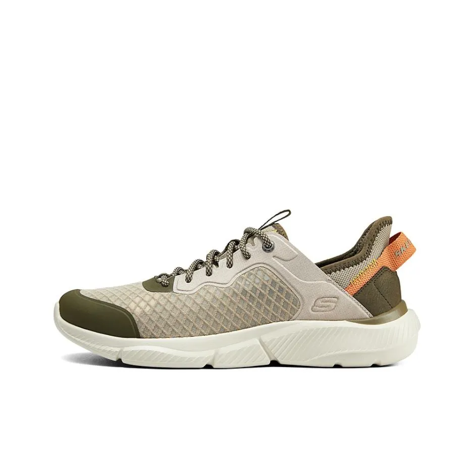 Skechers Ingram Амортизация Устойчивость к истиранию Дышащий Верх Поддержка Отскок MID Топ Повседневная обувь Мужская Серый Зеленый
